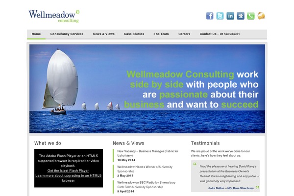 WordPress website example screenshot