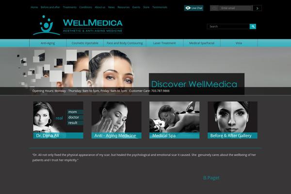 Massage theme site design template sample
