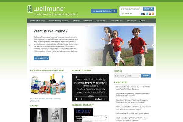 wellmune.com site used Wellmune