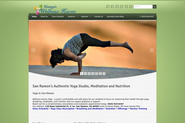 Wellness theme site design template sample