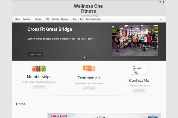 wellnessonefitness.com site used Evolve Plus
