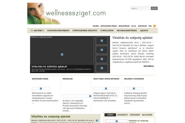 Wellness theme site design template sample