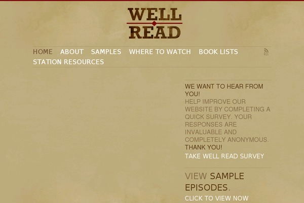 wellreadtv.com site used Wellread