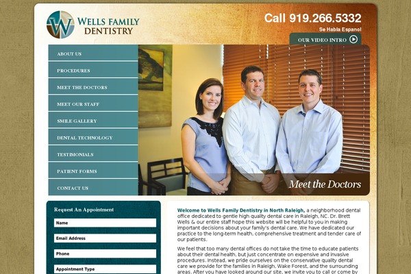 wellsfamilydental.com site used Wells