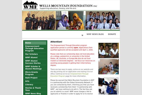 wellsmountainfoundation.org site used Canvas