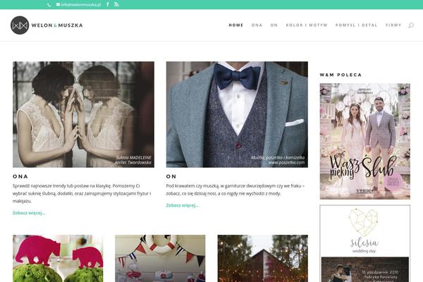 Divi Child theme site design template sample