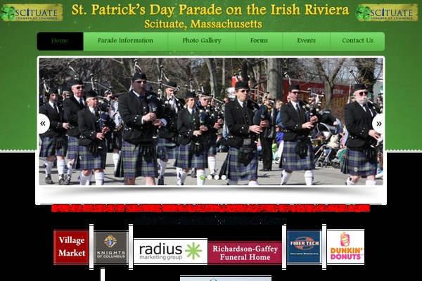 Parade theme site design template sample