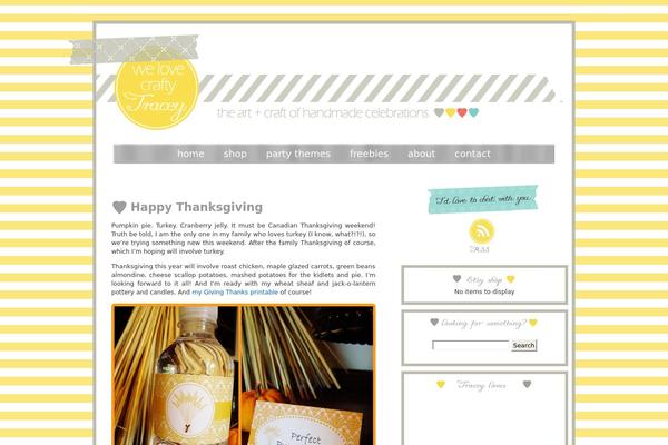 welovecraftytracey.com site used Theme4