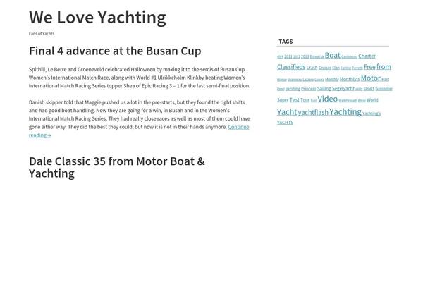 weloveyachting.com site used simpler