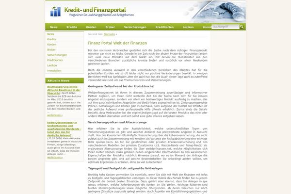 weltderfinanzen.net site used Finanzen