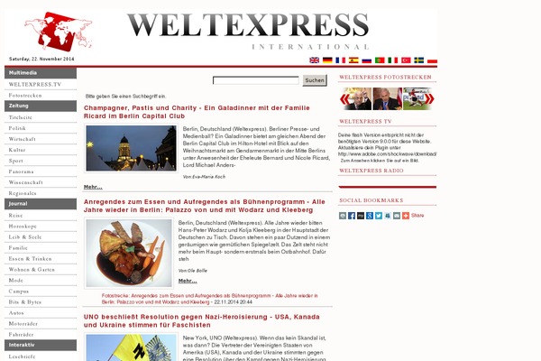 weltexpress.info site used Newspaper