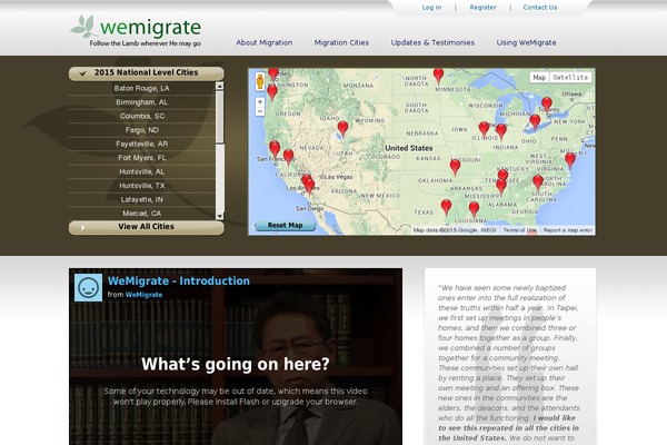 wemigrate.org site used Wemigrate