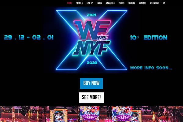 wenewyearfestival.com site used Todobravotheme