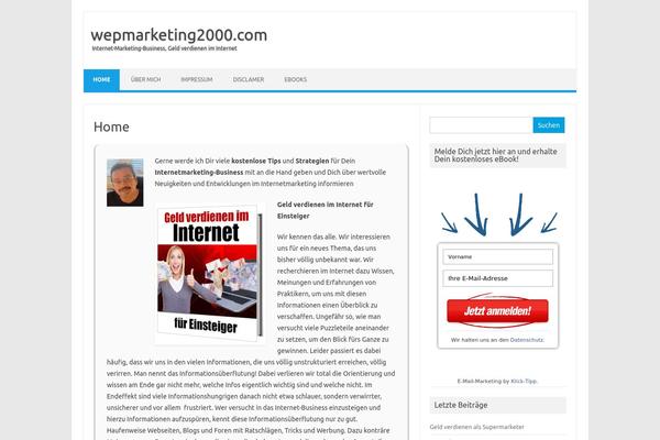 WordPress website example screenshot