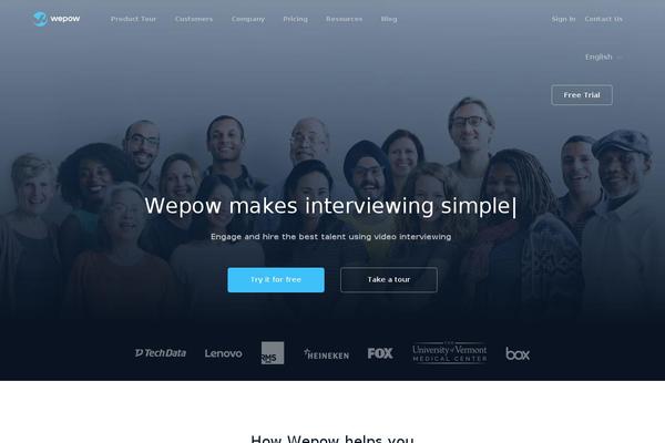 wepow.com site used Harver-theme
