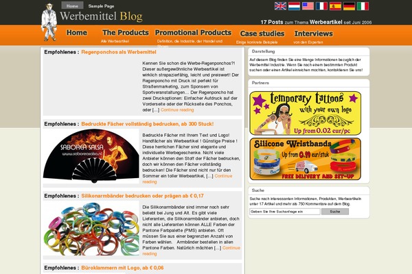 WordPress website example screenshot