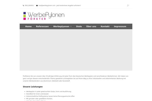 Total theme site design template sample