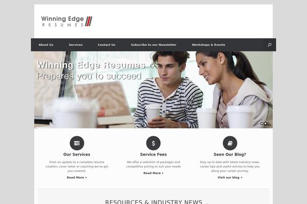 Vantage theme site design template sample