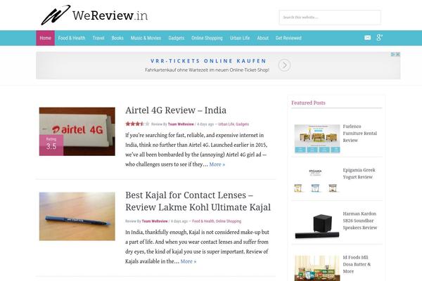 wereview.in site used Reviewer-somo