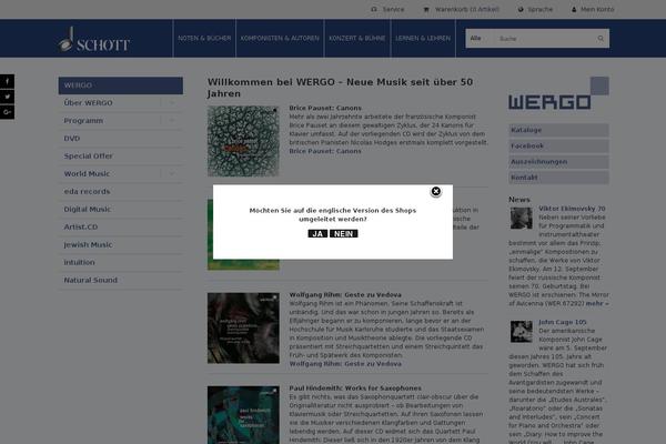wergo.de site used Schott