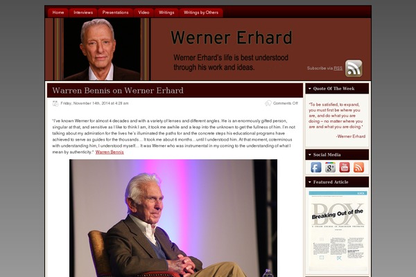 WordPress website example screenshot