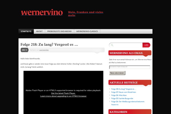 wernervino.com site used Chateau Theme