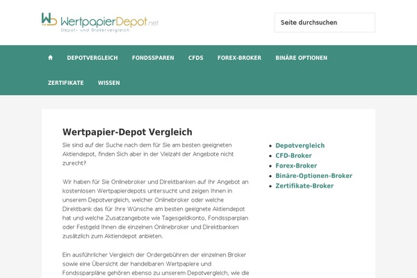 wertpapierdepot.net site used Genesis-wertpapierdepot