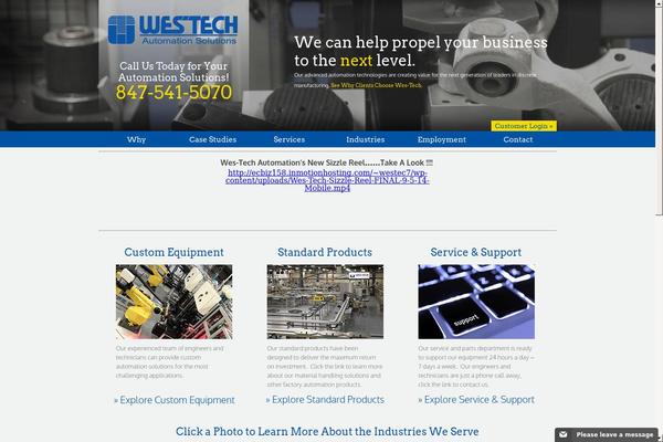 wes-tech.com site used Westech-theme