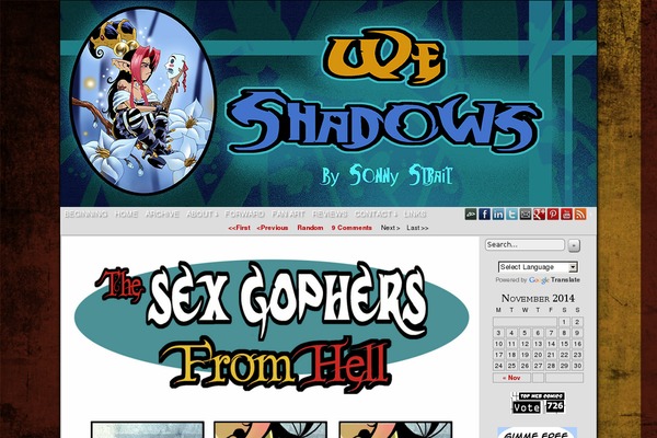 weshadows.com site used ComicPress