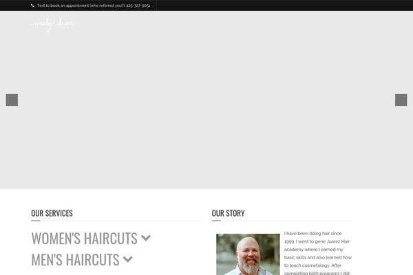 Barber-child theme site design template sample