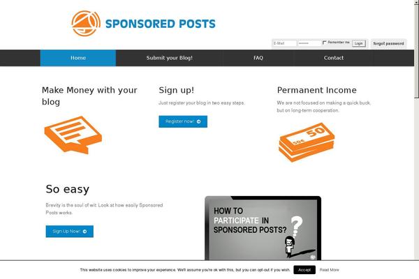 wesponsorposts.com site used Sponsored-posts