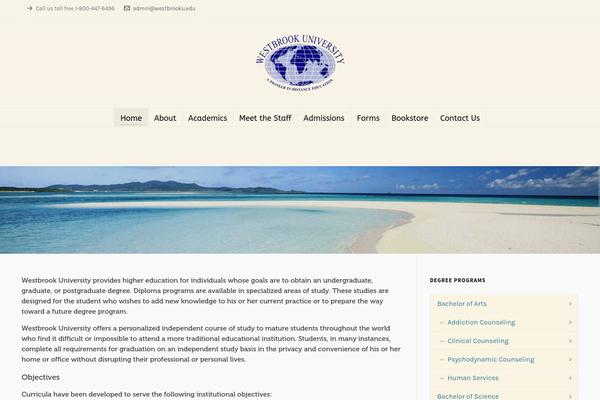 WordPress website example screenshot