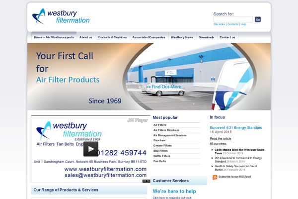 westburyfiltermation.com site used Howorth