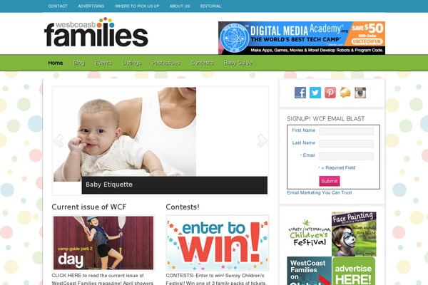 Newspaper theme site design template sample