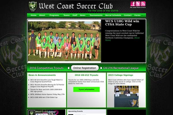westcoastsoccerclub.com site used Westcoastsoccer