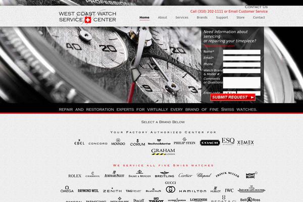 watches theme websites examples