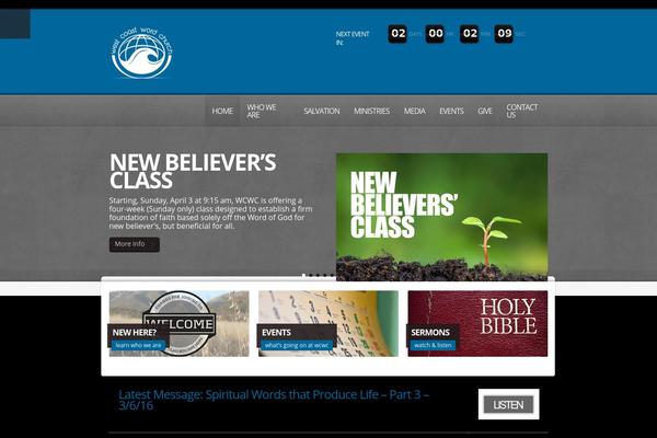 Churchope theme site design template sample