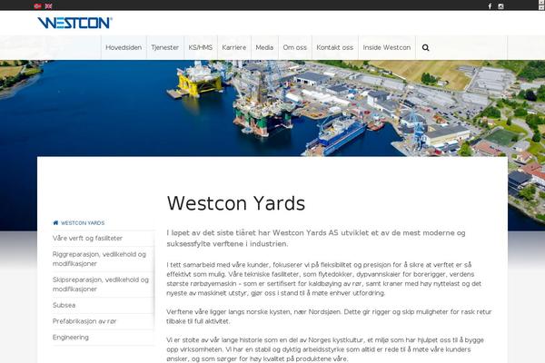 westconyard.no site used Westcongroup