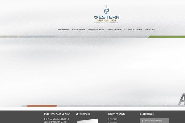westernabrasives.com site used Gt3-wp-galaxy