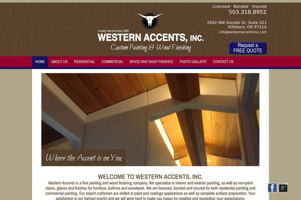Western theme site design template sample