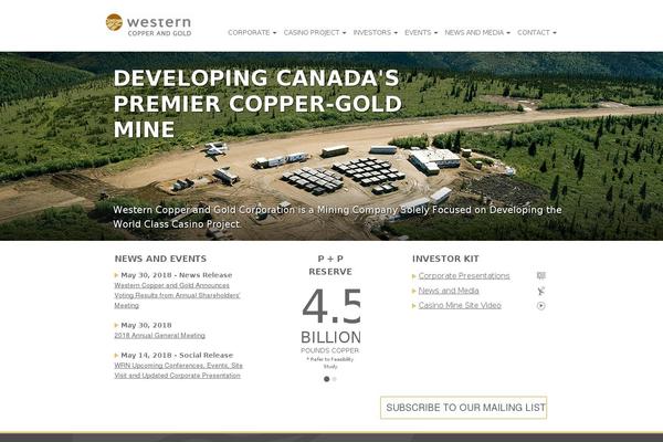 westerncopperandgold.com site used Wcg