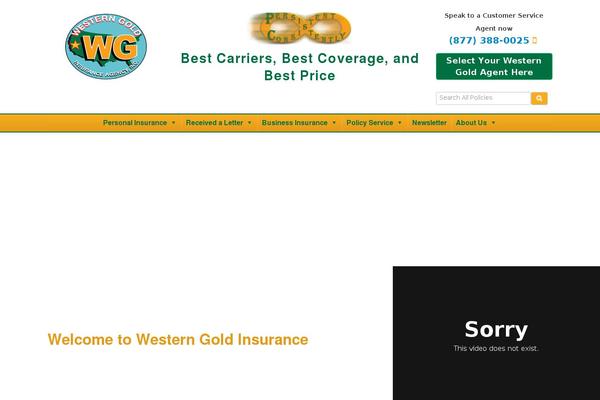 westerngoldinsurance.com site used Westerngold