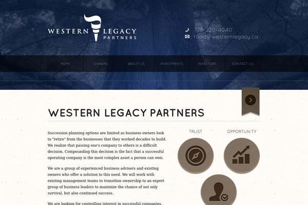 westernlegacy.ca site used Wp_westernlegacy