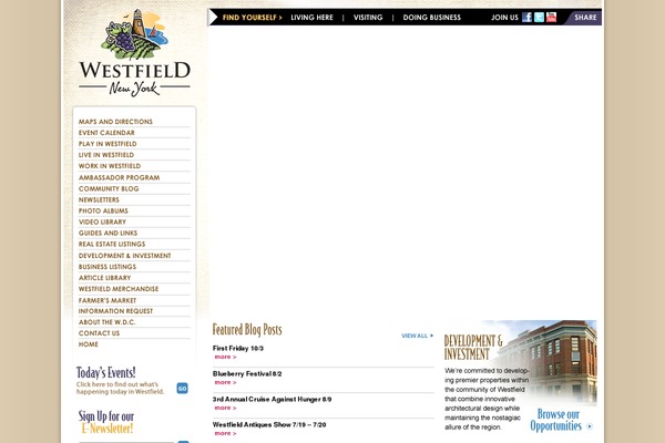 westfieldny.com site used Westfield