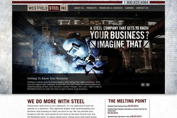 Steel theme site design template sample