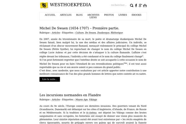 westhoekpedia.org site used Westhtml5