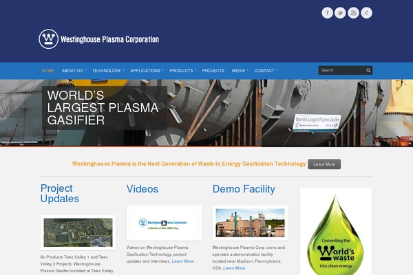 westinghouse-plasma.com site used Cameleon