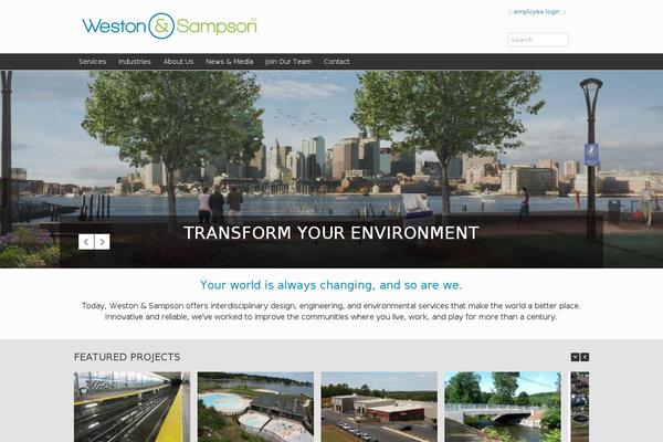 Vantage theme site design template sample