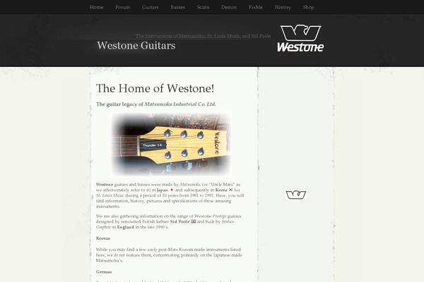 westoneguitars.net site used Westone2021