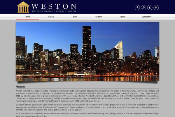Weston theme site design template sample